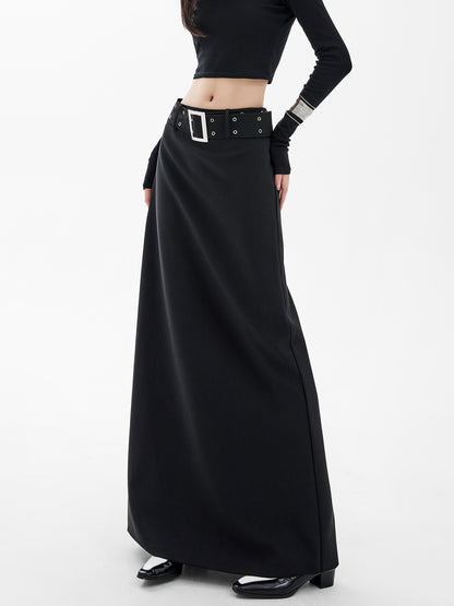 High-Waisted A-Line Skirt