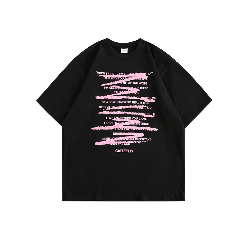 CATTEE Graffiti Letter Print Tee