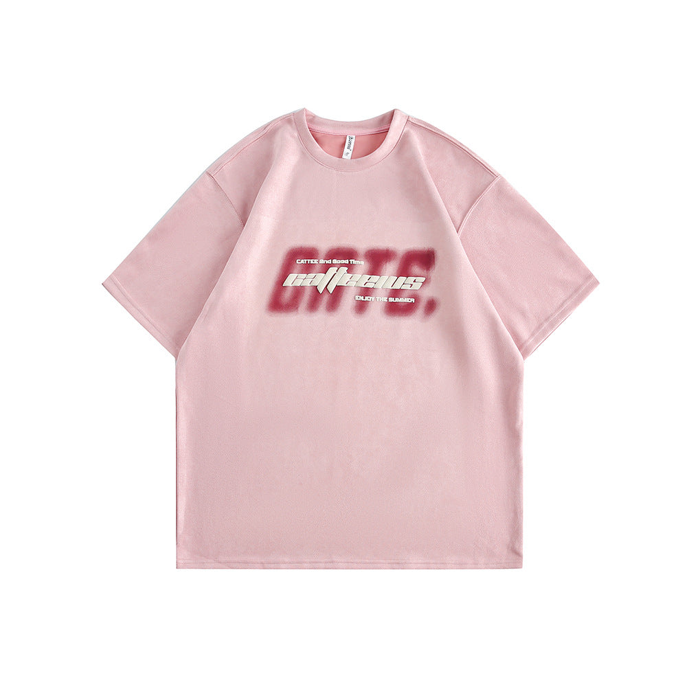 CATTEE Letter Puff Print Tee