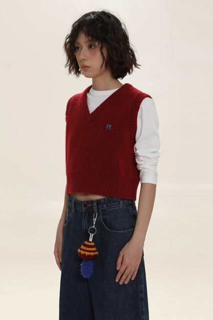 Vintage Preppy Knit Vest