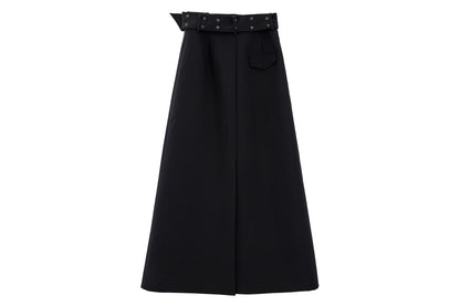 High-Waisted A-Line Skirt