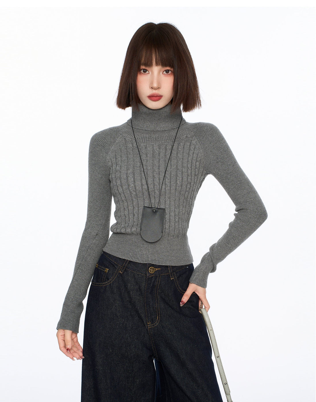 Turtleneck Base Layer Knit Sweater