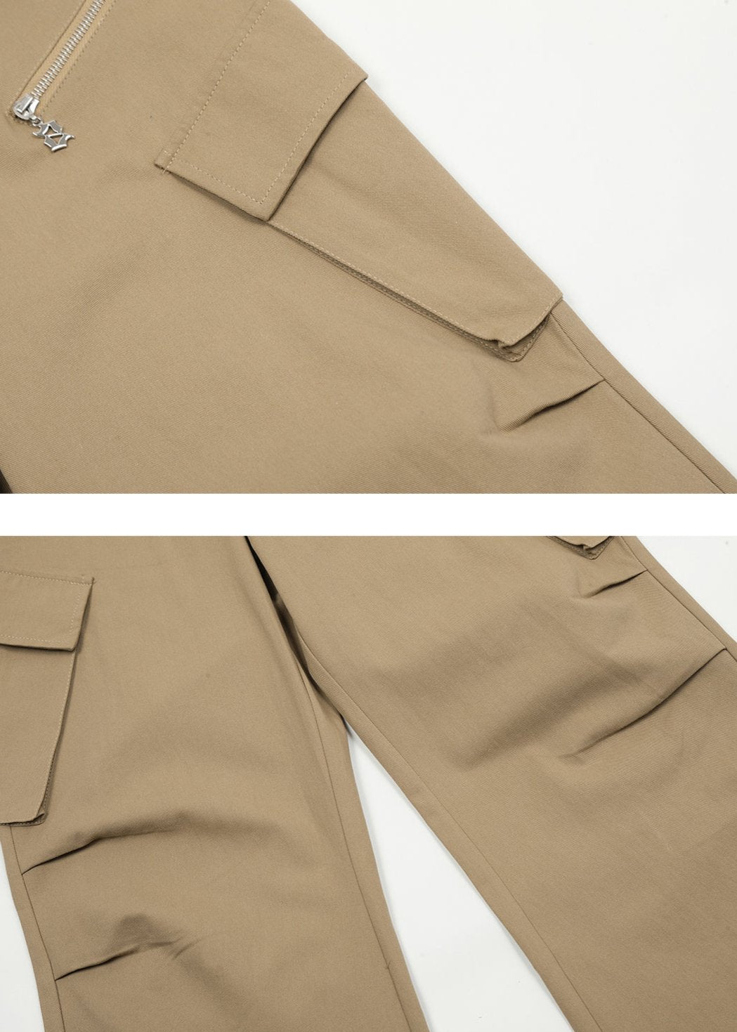 Flap-Waist Vintage Utility Cargo Pants