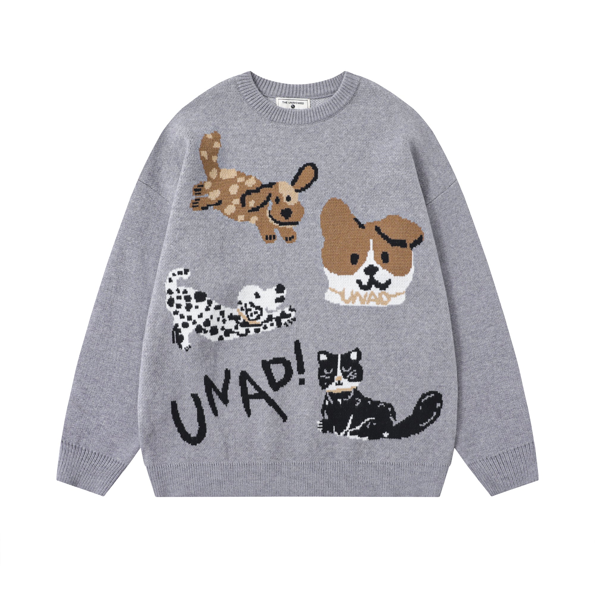 Vintage Dog Graphic Crewneck Pullover