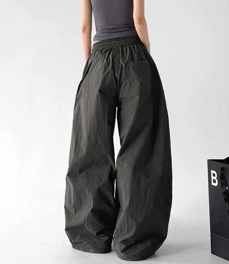 Contrast Seam Balloon Cargo Pants - CT858