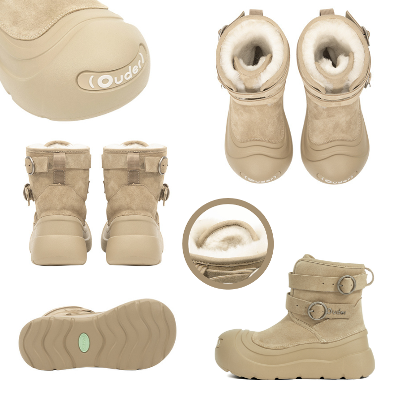 OUDER Smiler Snow Boots Khaki