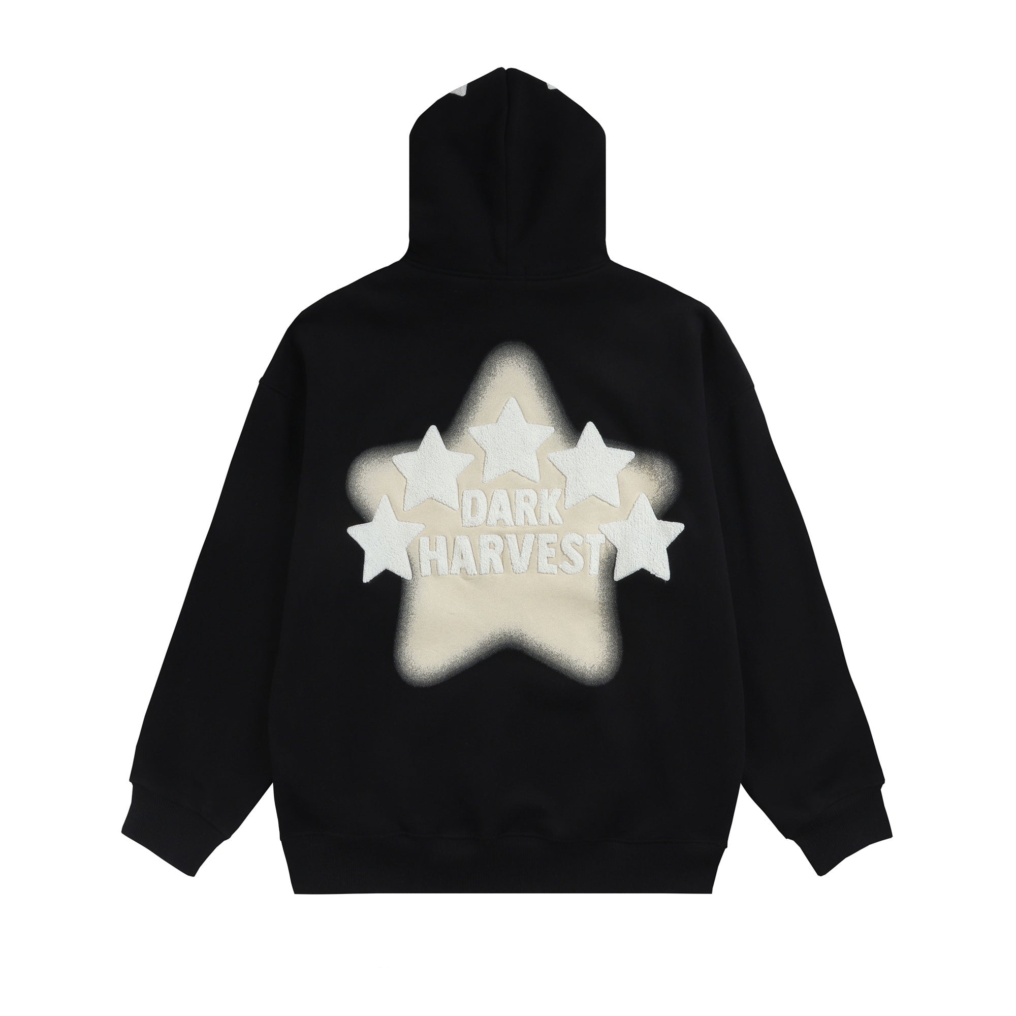 DARKHARVEST Letter Puff Print Hoodie