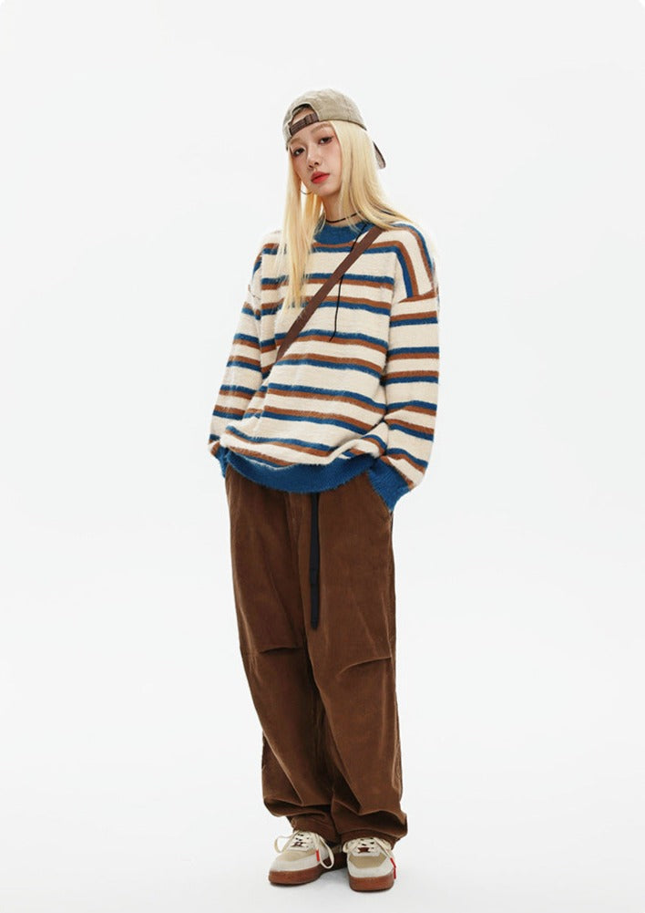 CATTEE Vintage Striped Sweater