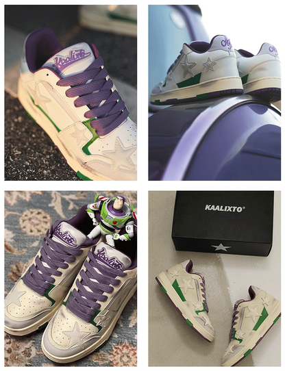 KAALIXTO Purple Star Sneakers