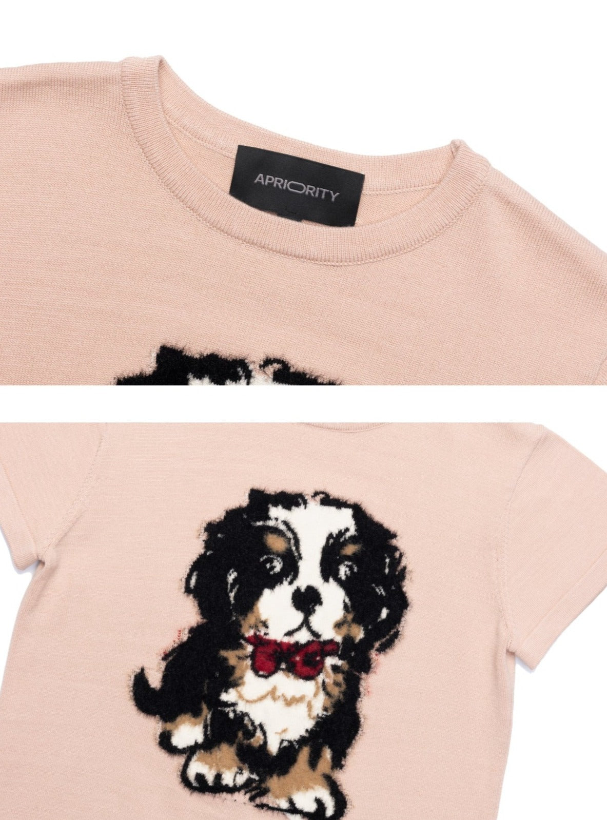 Bernese Mountain Dog Knit Print Tee