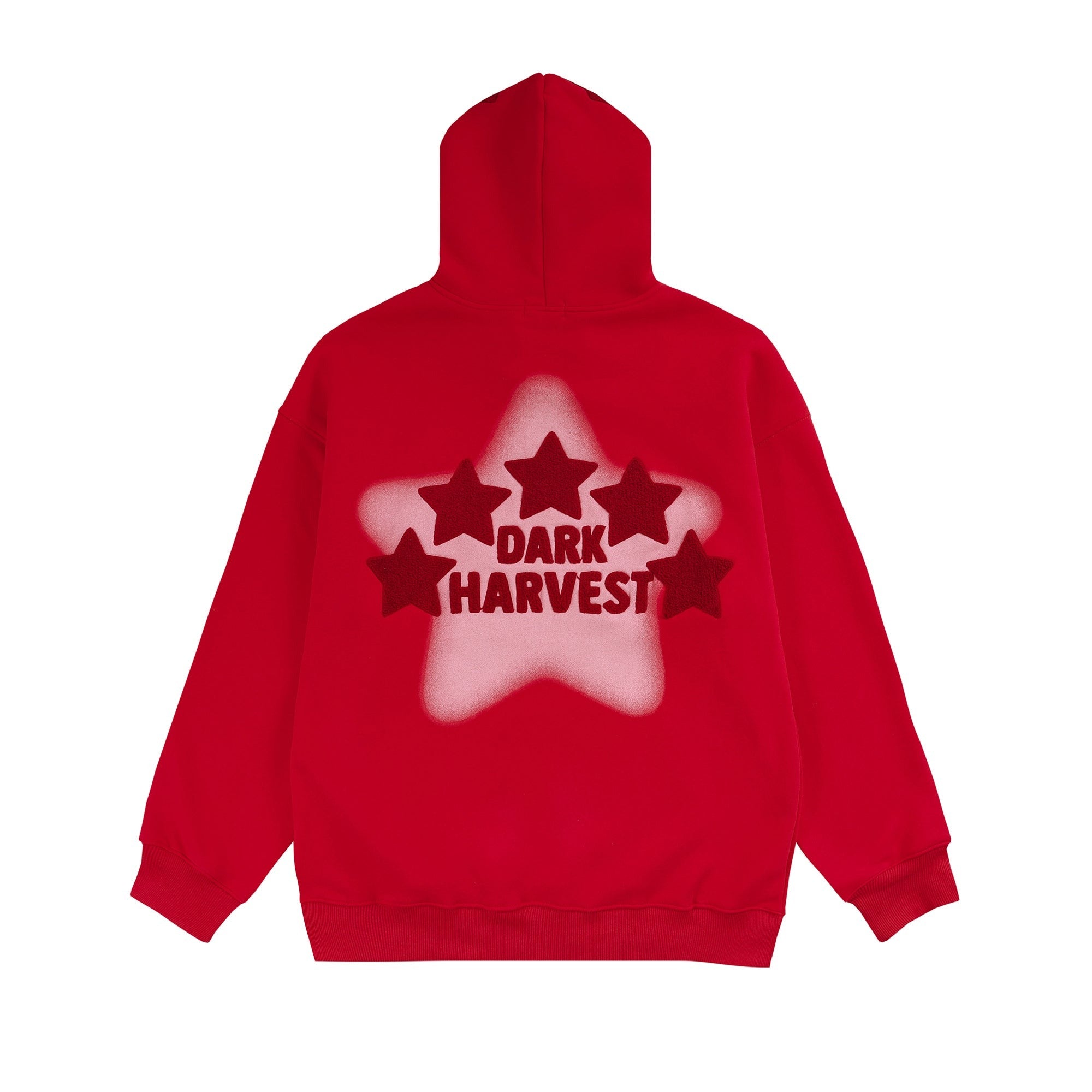 DARKHARVEST Letter Puff Print Hoodie