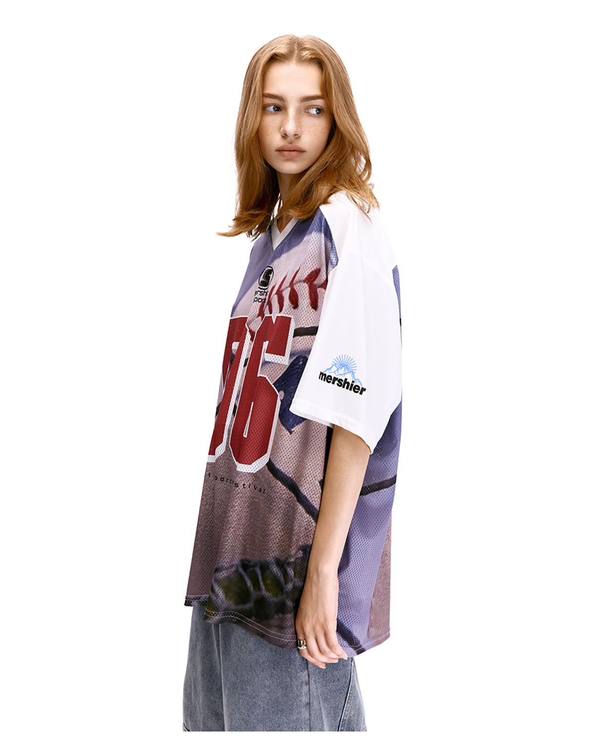 Retro Number 06 Print Jersey Tee