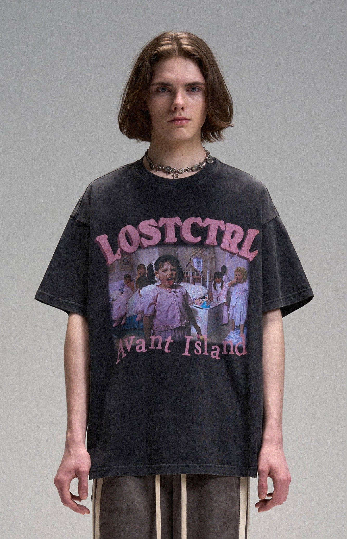 LOSTCTRL アヴァントアイランド ロゴTシャツ