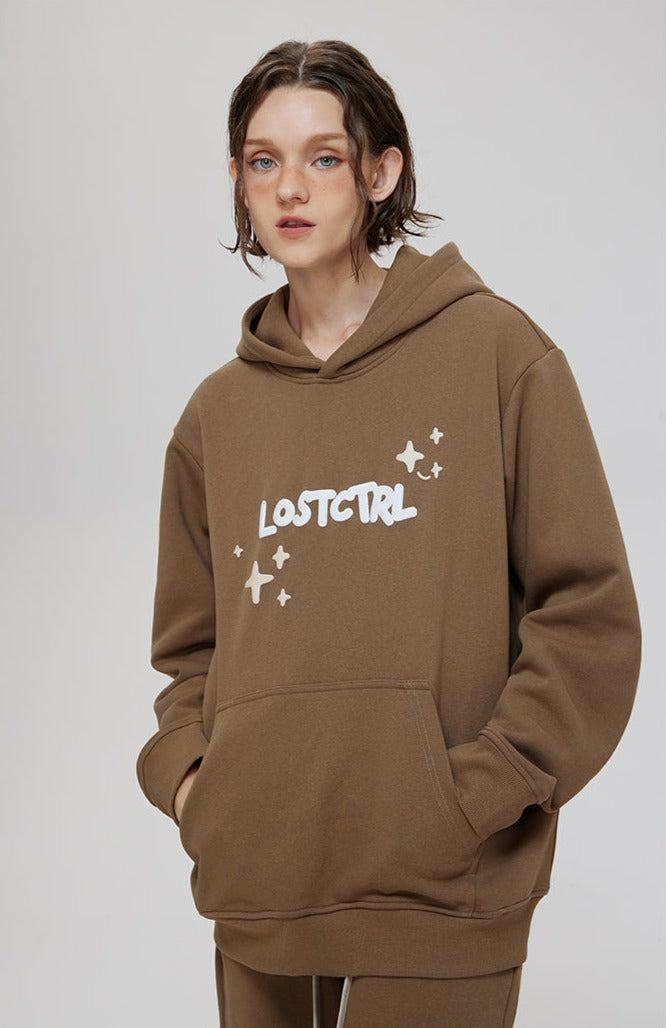 LOSTCTRL Avant Island Foam Logo Print Hoodie