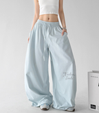 Wide Leg Parachute Cargo Pants - CT66130