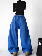 Star Print Fleece-Lined Sweatpants