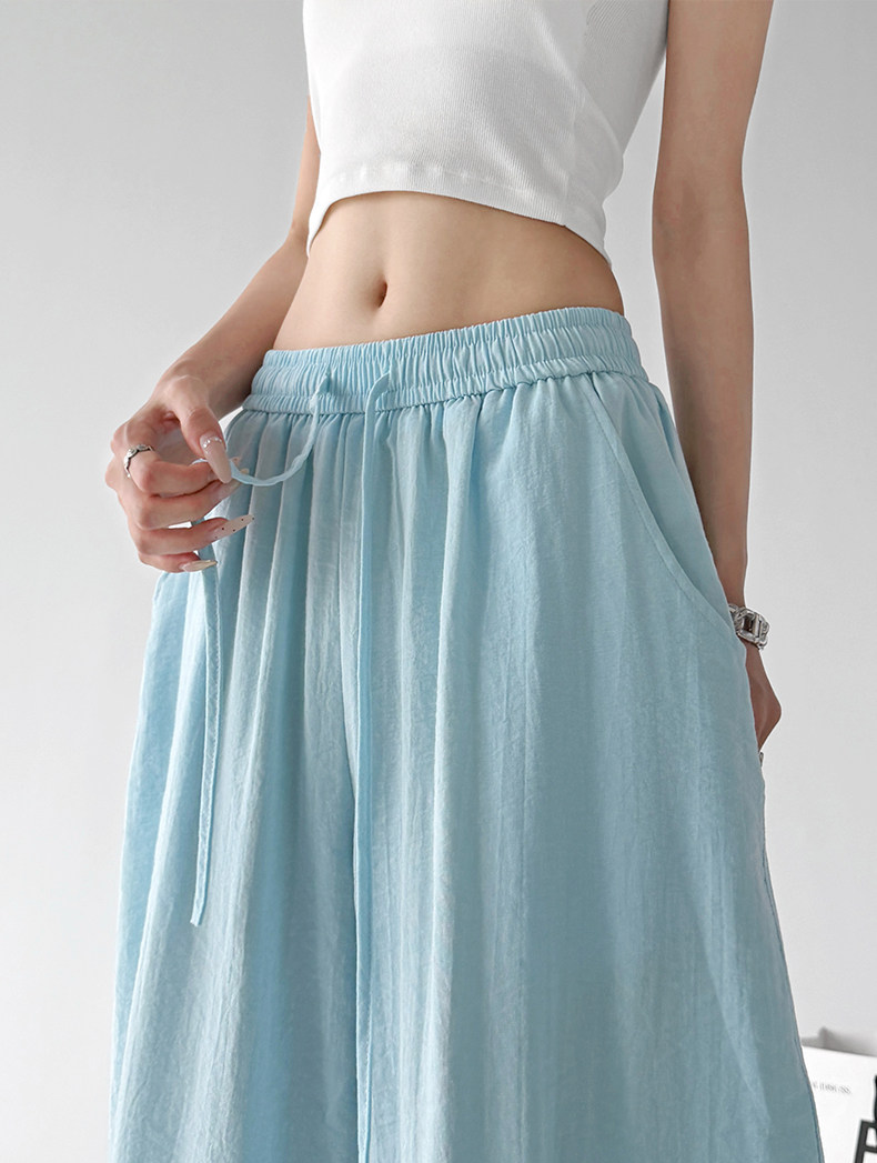 Linen-Blend Wide Leg Pants - CT66119