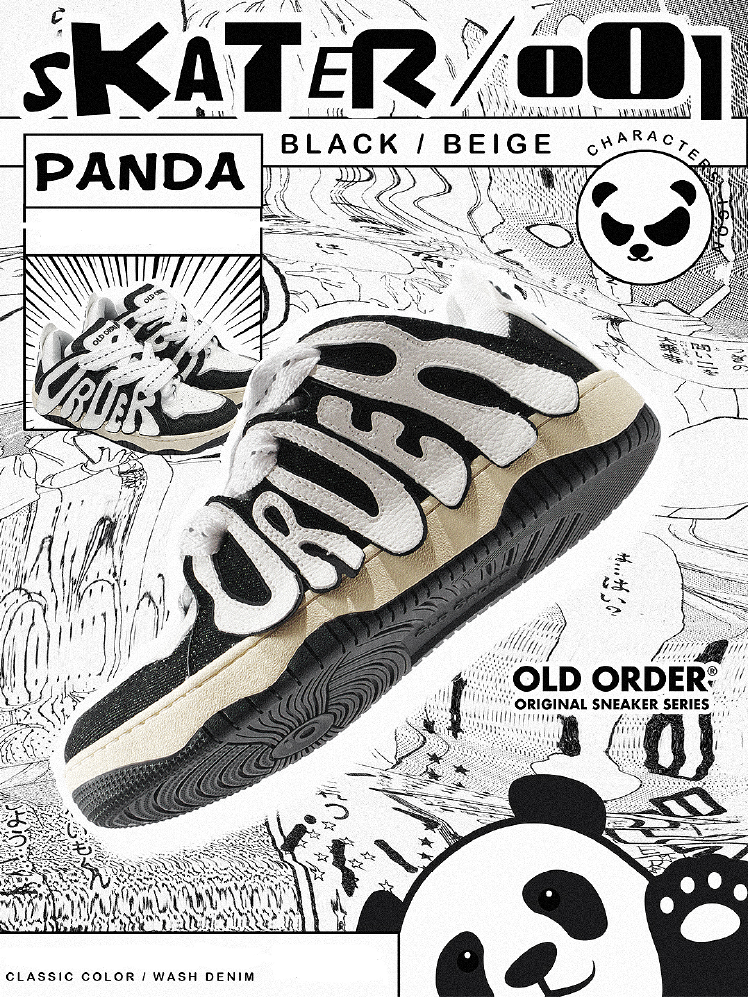 Old Order Skater 001 Retro Sneaker Panda