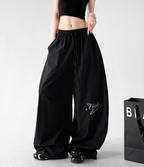 Wide Leg Parachute Cargo Pants - CT66130