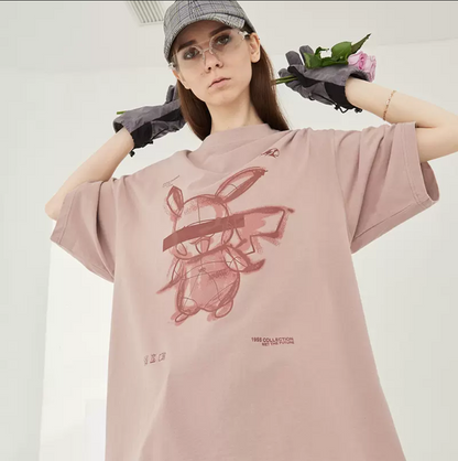 Anime-inspired Hand-Drawn Tee