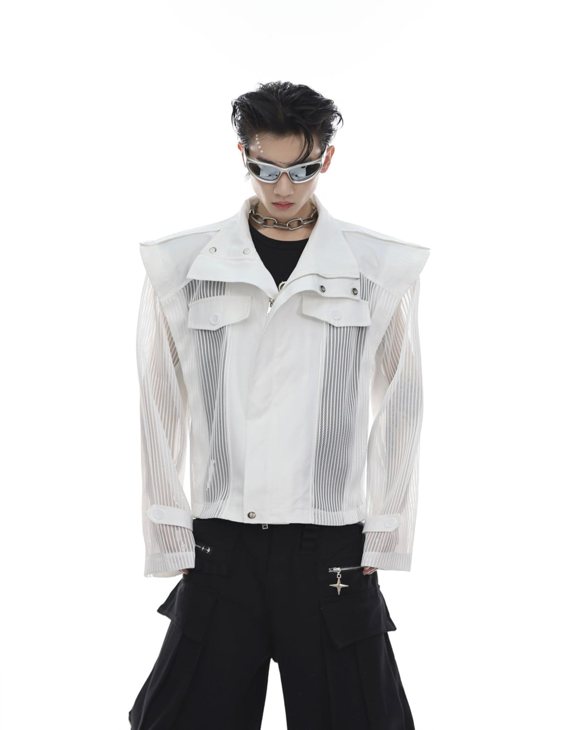 ArguE CulturE Deconstructed Mesh Panel Jacket