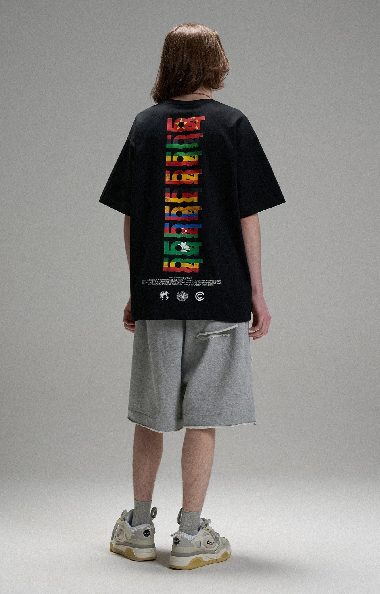 LOSTCTRL LOVE AND PEACE プリントTシャツ