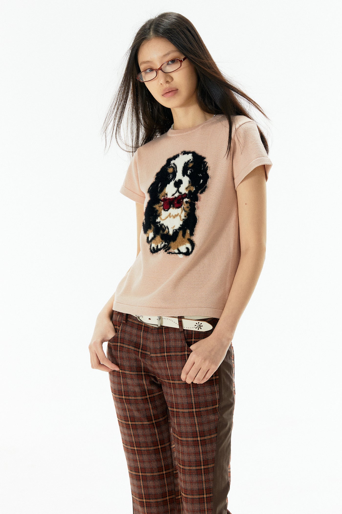 Bernese Mountain Dog Knit Print Tee