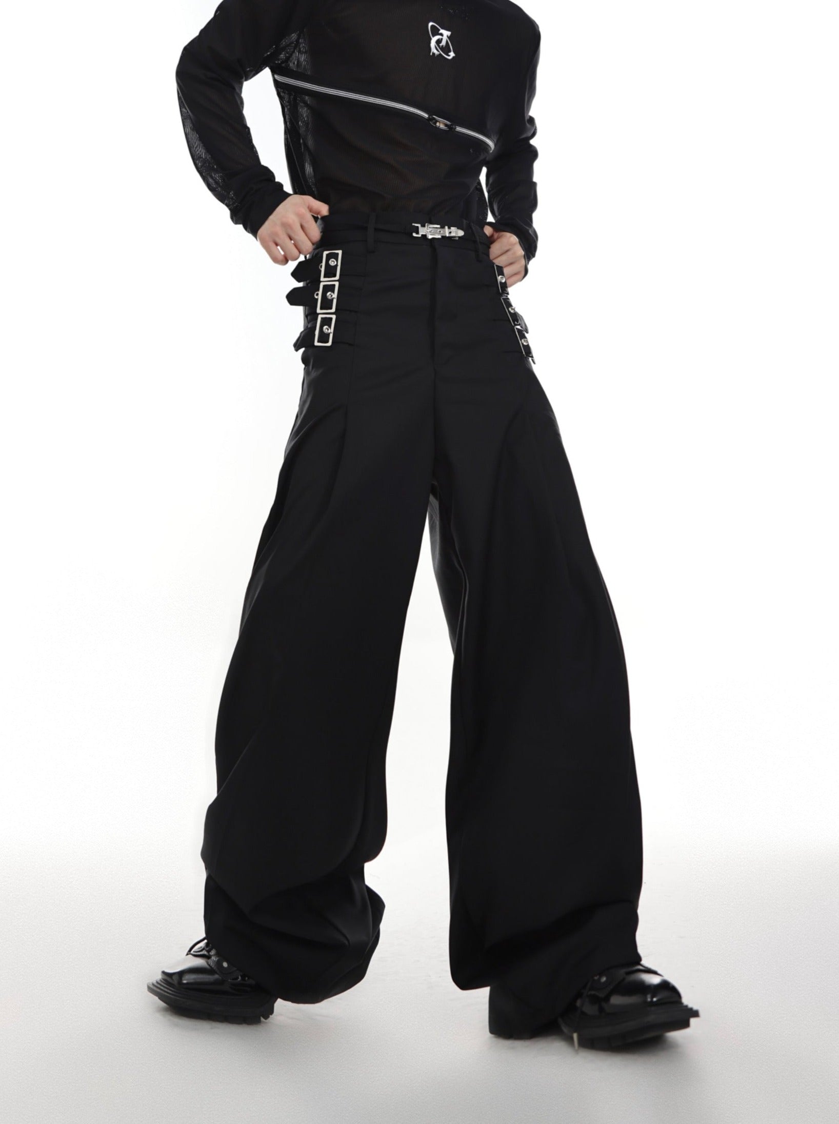 ArguE CulturE Metal Belt Trim Trousers