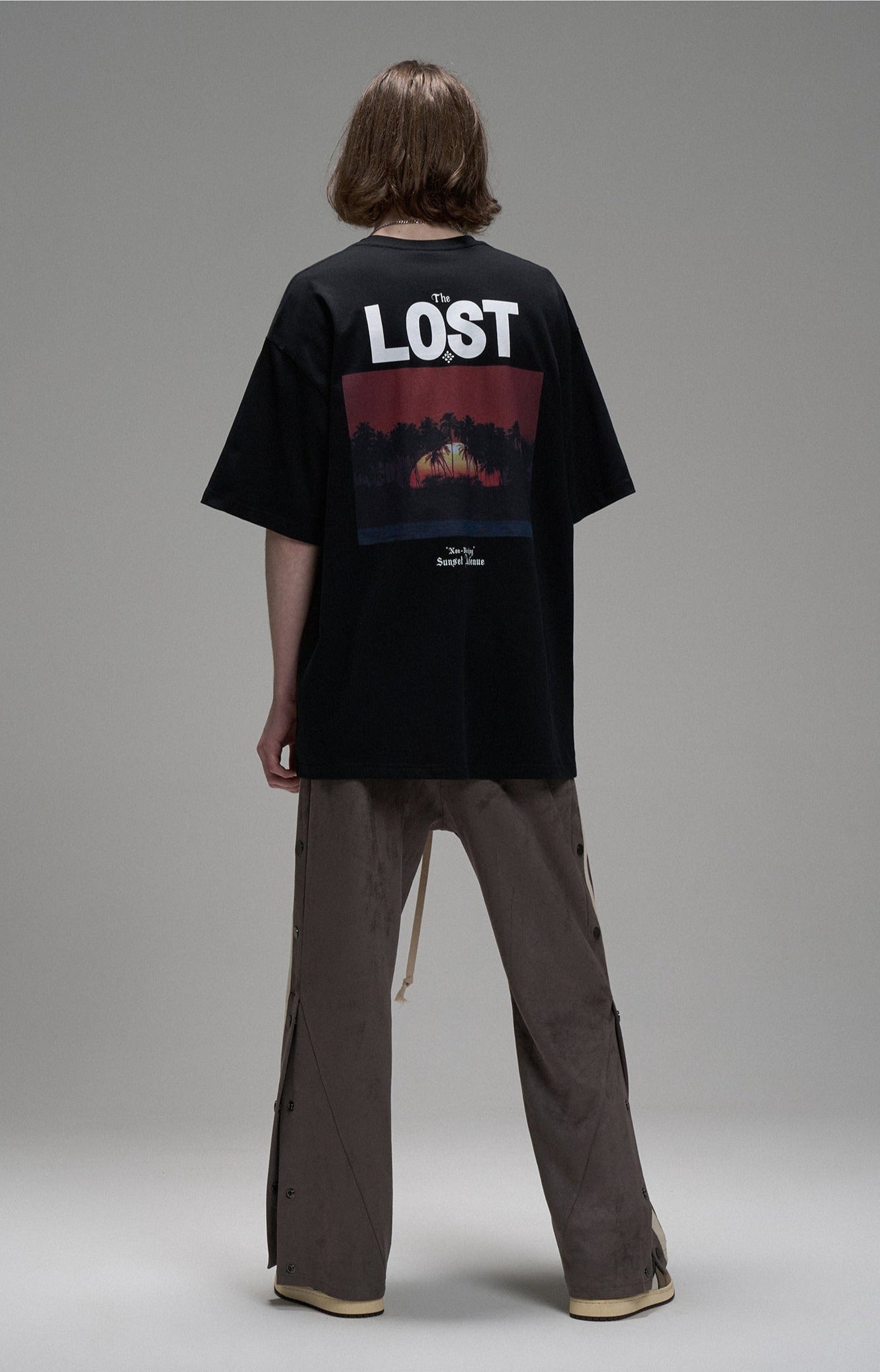 LOSTCTRL Island Printing Vintage Tee