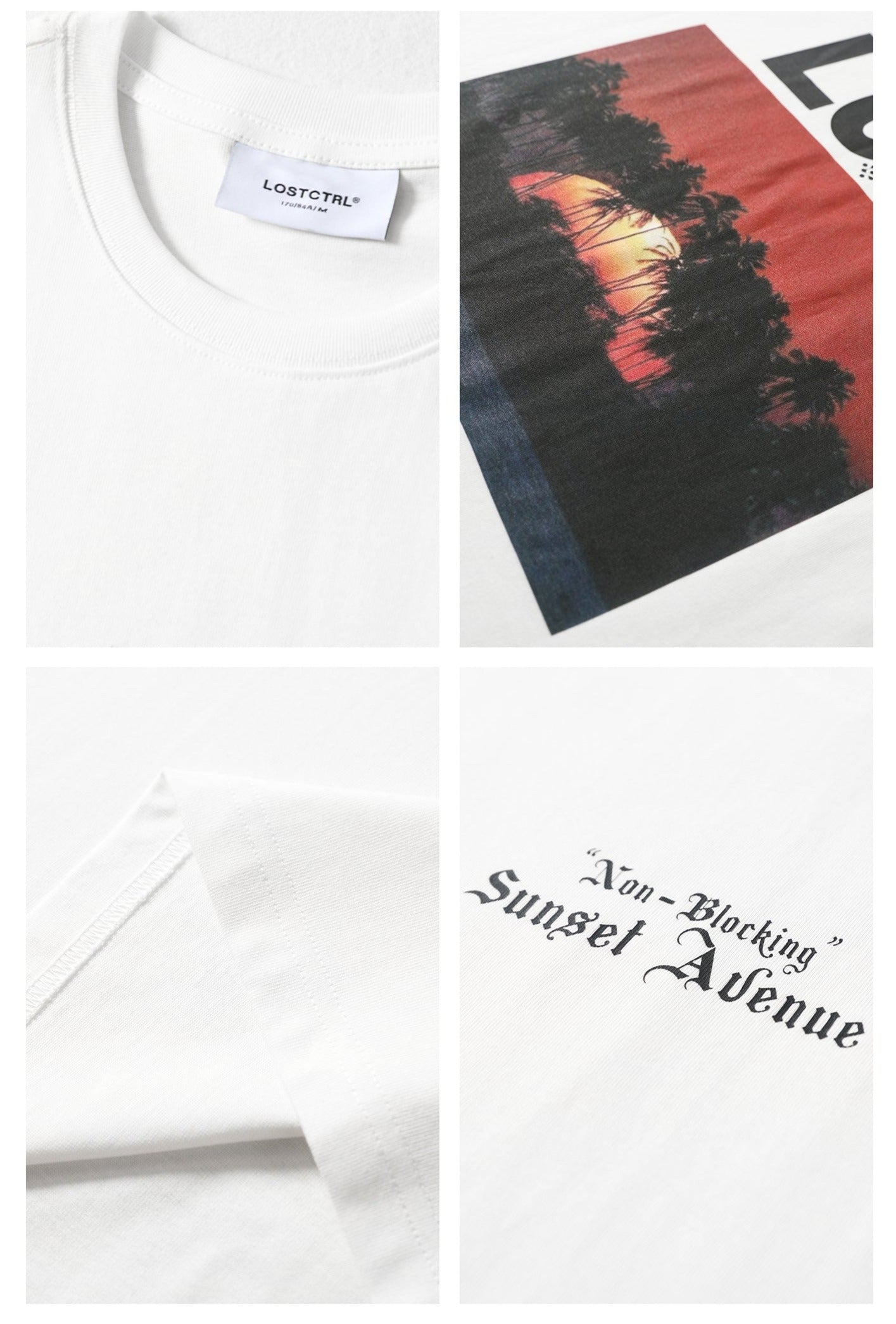 LOSTCTRL Island Printing Vintage Tee