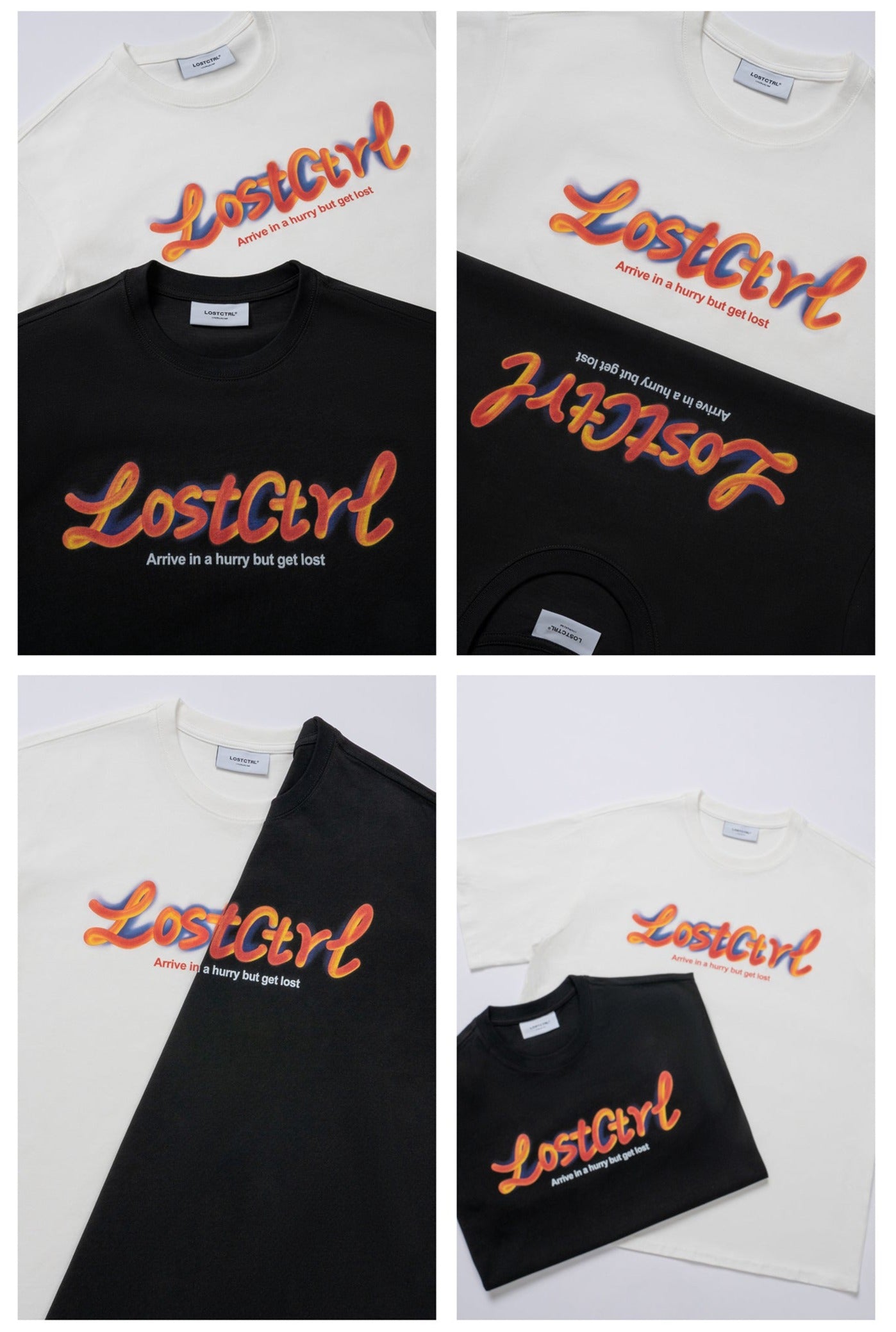 LOSTCTRL ファンガムプリント ロゴTシャツ