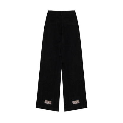 Fireworks Embroidered Straight-leg Pants