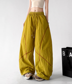 Contrast Seam Balloon Cargo Pants - CT858