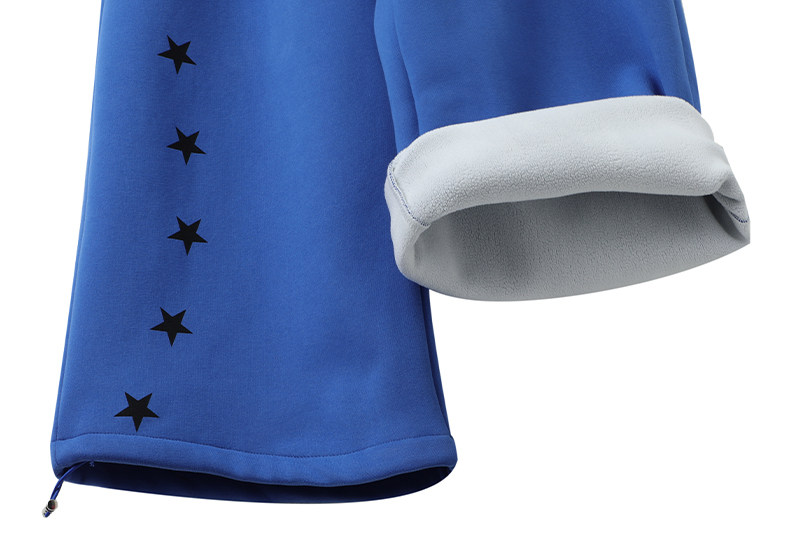 Star Print Fleece-Lined Sweatpants