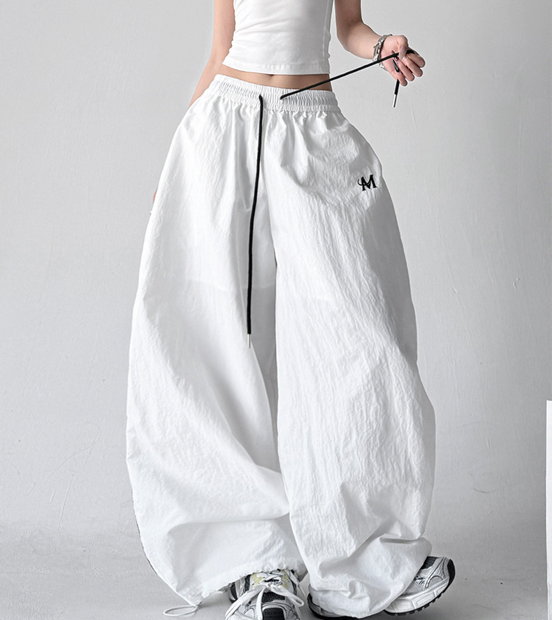 Side-Stripe Wide-Leg Parachute Pants – CT6617
