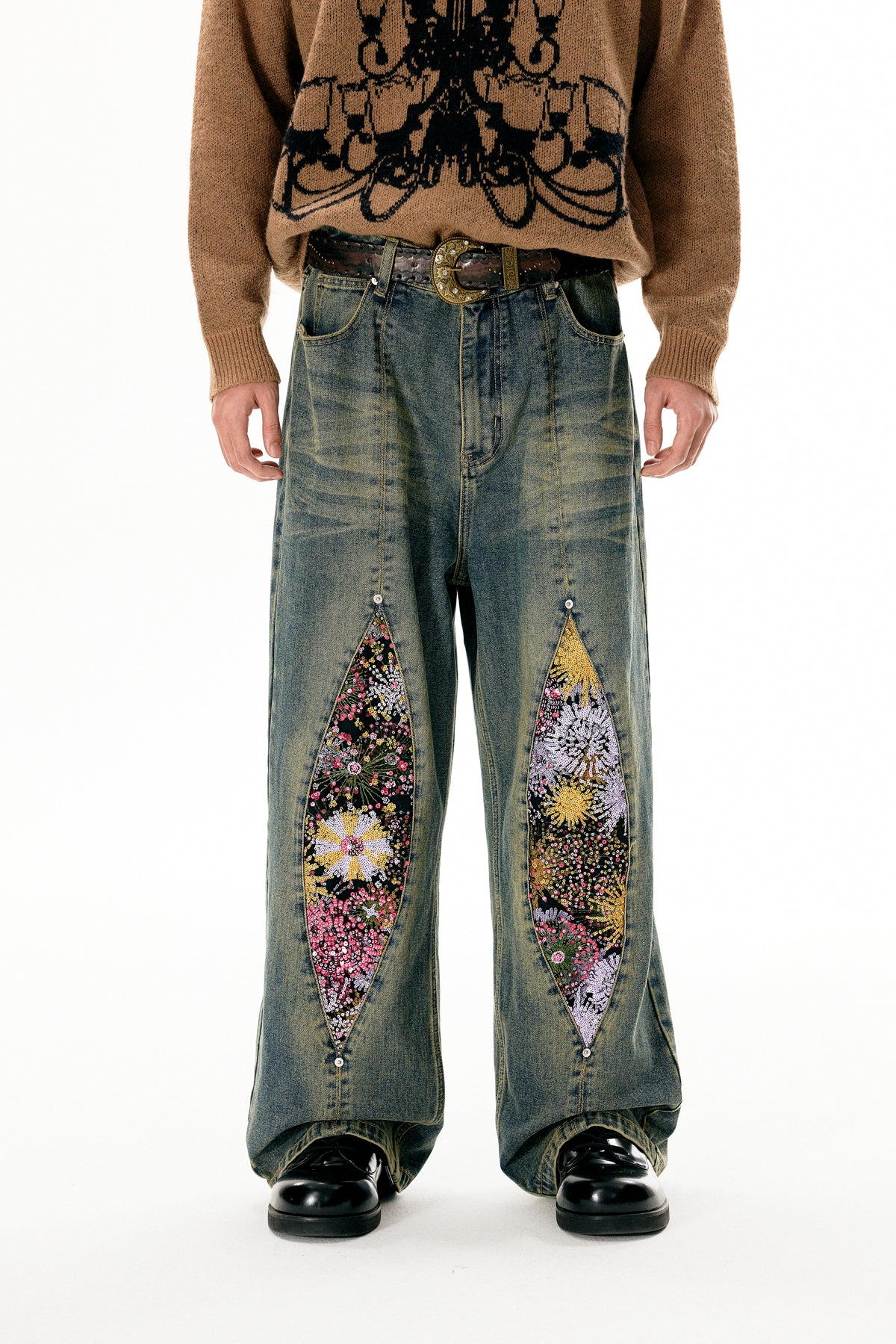 Fireworks Wash Vintage Distressed Denim