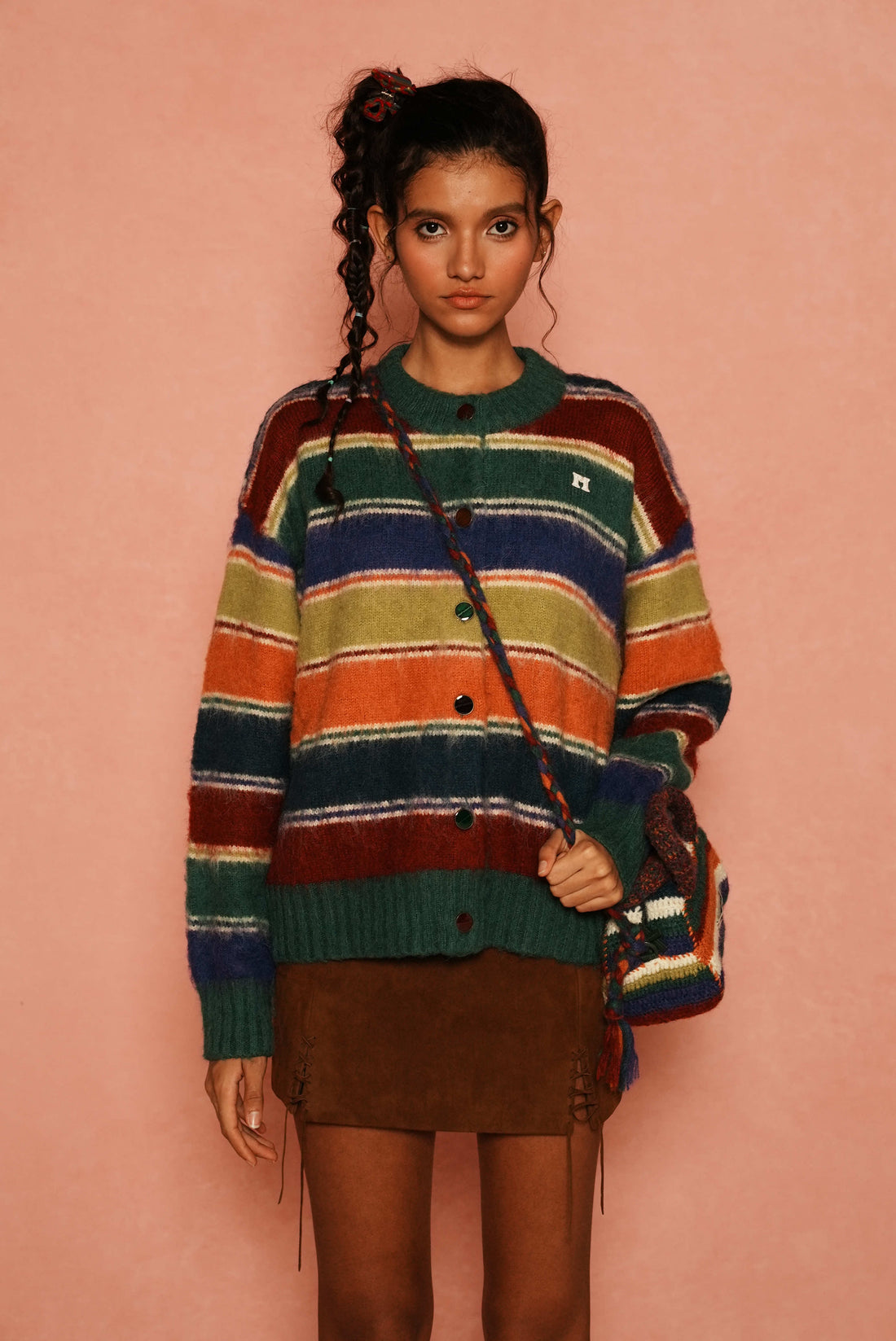 Vintage Colorful Striped Sweater