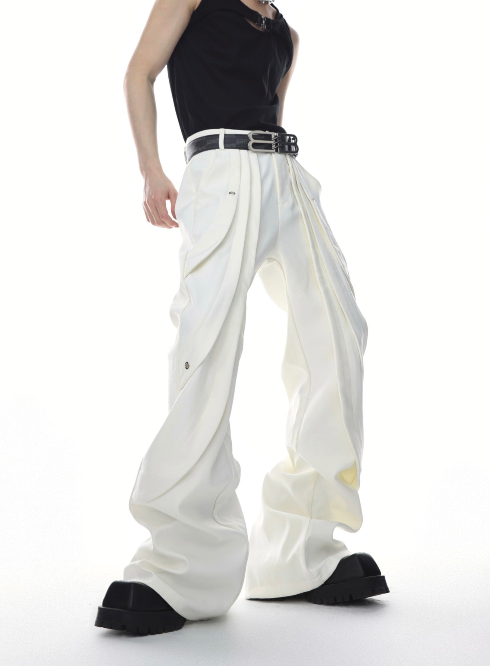 ArguE CulturE Deconstructed Slim Flared Trouser White