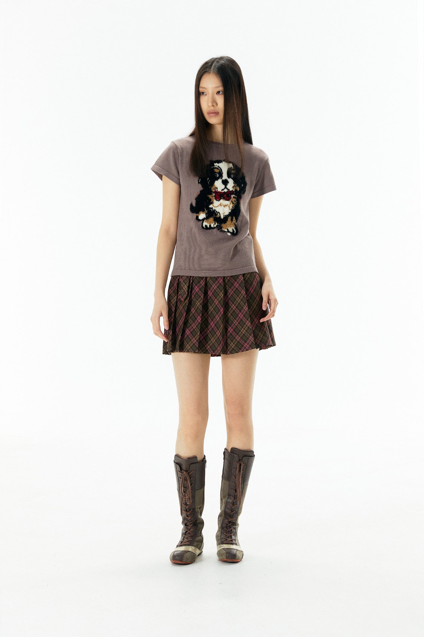 Bernese Mountain Dog Knit Print Tee