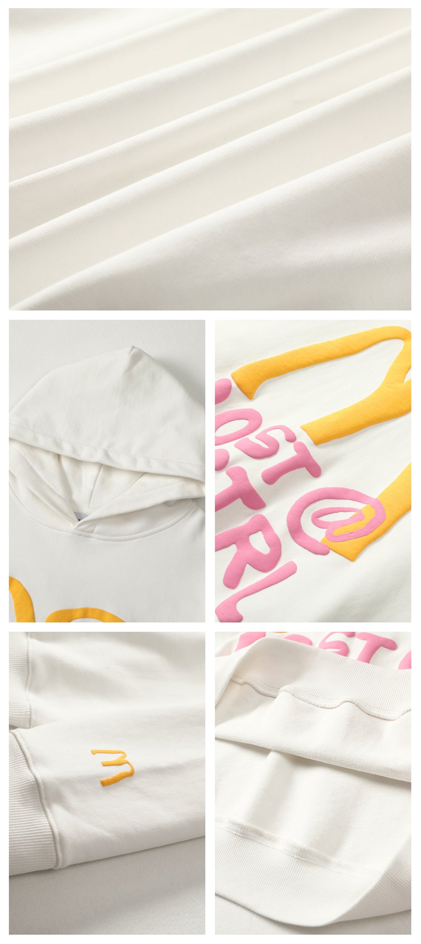 LOSTCTRL M Letter Puff Print Hoodie