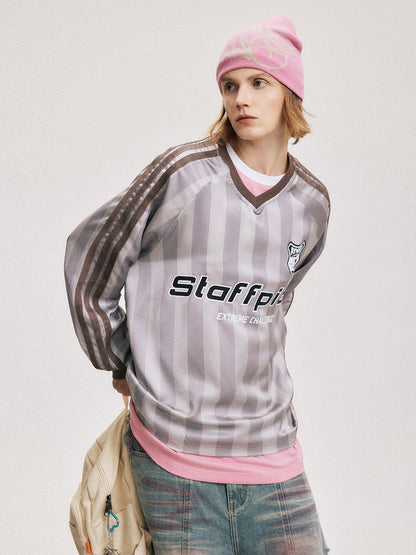 Vintage-Inspired Blokette Striped Long Sleeve Tee