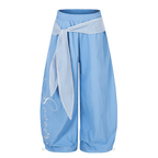 Lace Tie Layered Parachute Pants