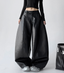 Vintage Faux Leather PU Trousers