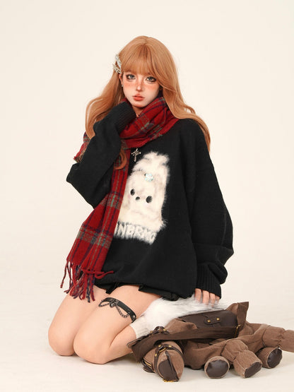 Dainty Rabbit Round Neck Sweater