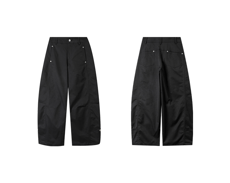 Straight Wide-leg Utility Pants