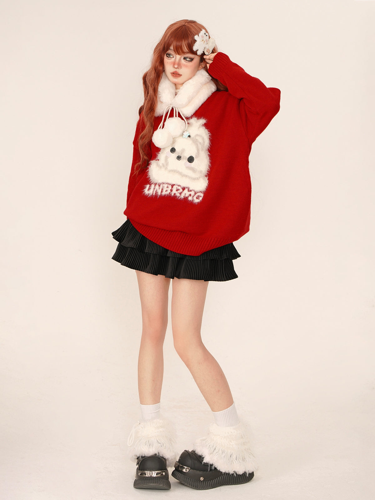 Dainty Rabbit Round Neck Sweater