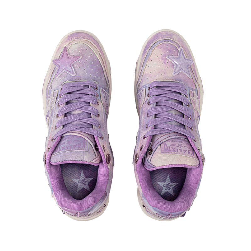 KAALIXTO Starry Purple Star Sneakers