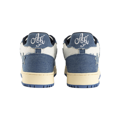 KAALIXTO Blue Denim Star Sneakers