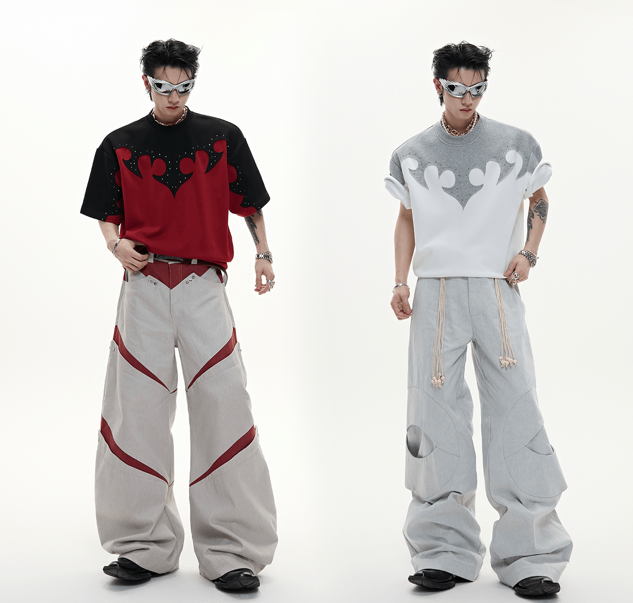 3D Appliqué Rhinestone Tee - COPPING THREADS - ArguE CulturE