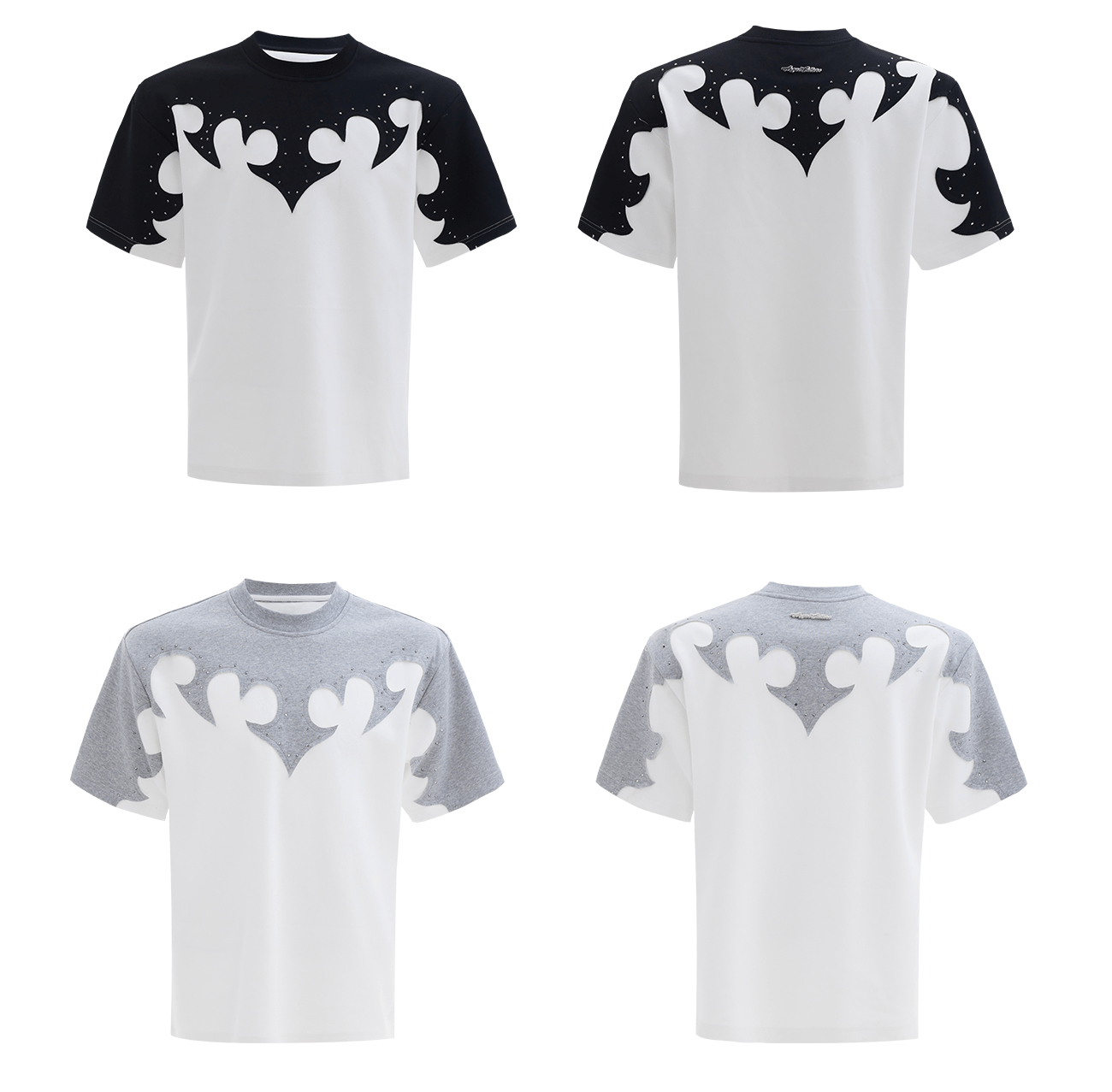 3D Appliqué Rhinestone Tee - COPPING THREADS - ArguE CulturE